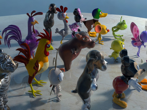 Baby Animals Pack 17 Modèle 3D