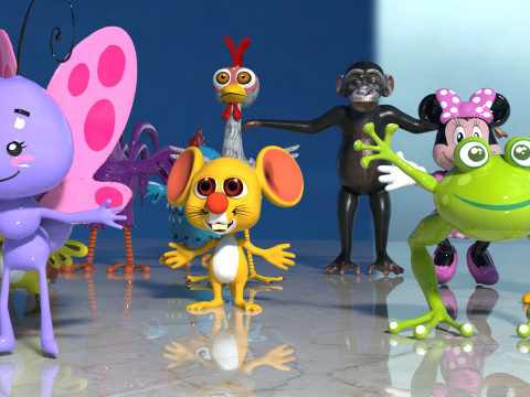 Baby Animals Pack 17 Modèle 3D