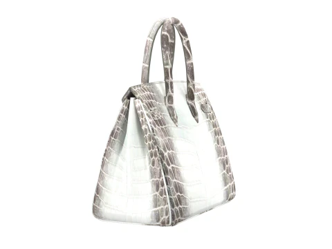 Albino Crocodile Tote Bag 30 Handbag 3D Model
