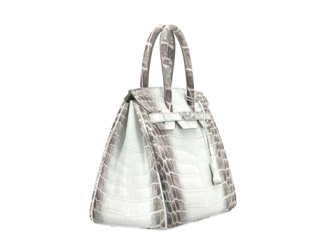 Albino Crocodile Tote Bag 30 Handbag 3D Model