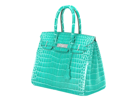 Jade Crocodile Tote Bag 30 Handbag 3D 模型