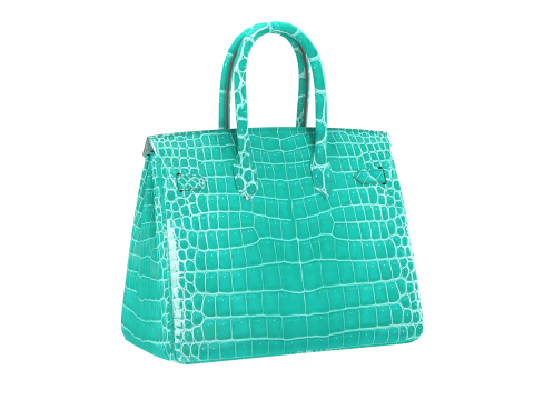 Jade Crocodile Tote Bag 30 Handbag 3D 模型