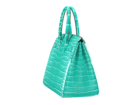 Jade Crocodile Tote Bag 30 Handbag 3D 模型
