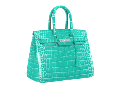 Jade Crocodile Tote Bag 30 Handbag 3D 模型