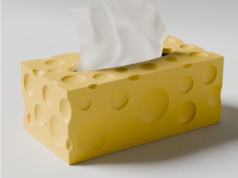Cheese tissue box 3D Printing