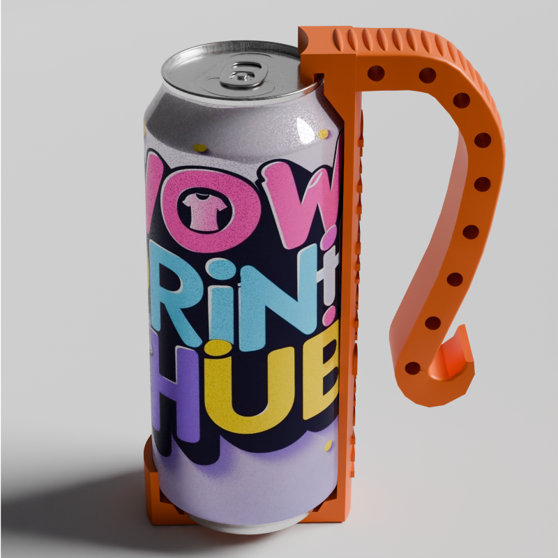 Can Handle STL Beer-Soda Can Grip 12oz 16oz 3D Druckmodell .c4d .max .obj .3ds .fbx .stl .blend