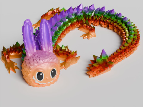 Labubu Dragon Plush Toy - Adorable Gift for Kids and Collectors 3D Baskı Modeli