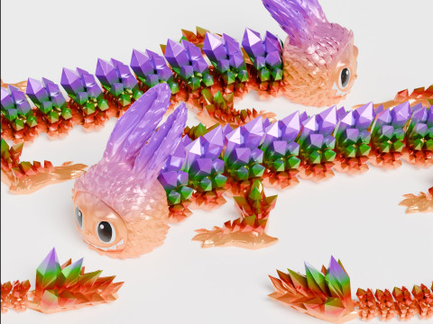 Labubu Dragon Plush Toy - Adorable Gift for Kids and Collectors 3D Baskı Modeli
