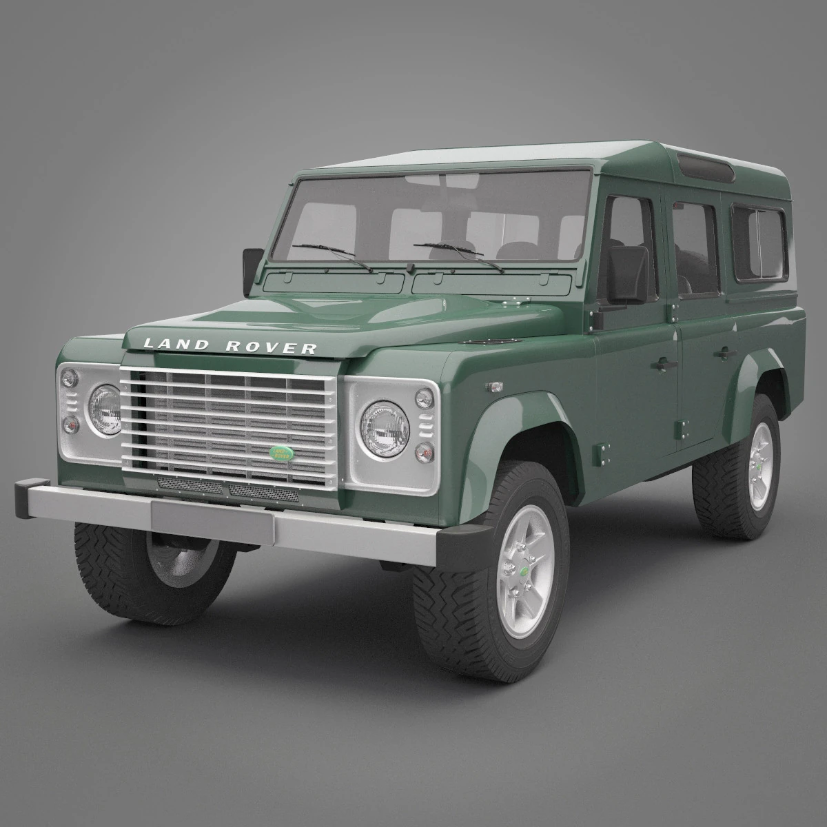 Land Rover Defender 110 3D Model .c4d .max .obj .3ds .fbx .stl .blend