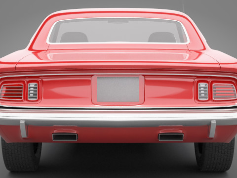 Generic Old Car 01 3D Model