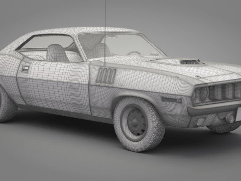 Generic Old Car 01 3D Model