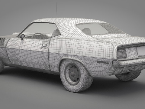 Generic Old Car 01 3D Model