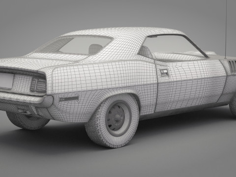Generic Old Car 01 3D Model