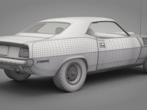 Generic Old Car 01 3D Model