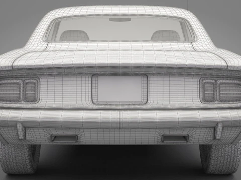 Generic Old Car 01 3D Model