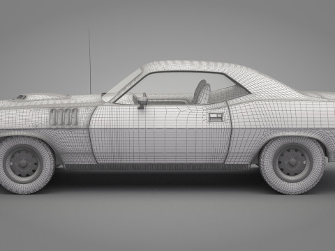 Generic Old Car 01 3D Model