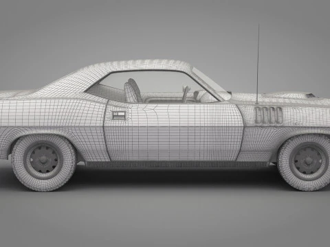 Generic Old Car 01 3D Model