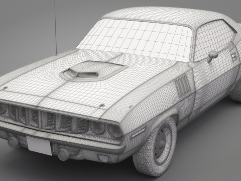 Generic Old Car 01 3D Model