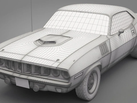 Generic Old Car 01 3D Model