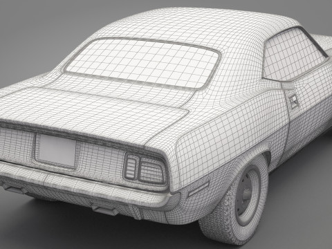 Generic Old Car 01 3D Model