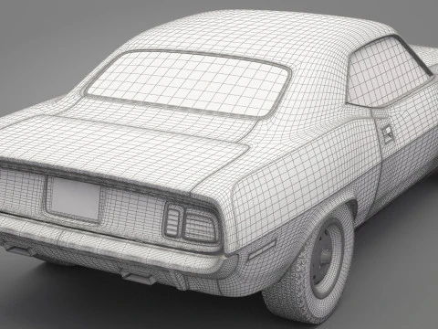 Generic Old Car 01 3D Model