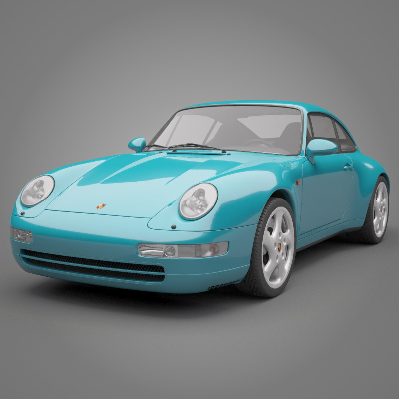 Porsche 911 3D Модель .c4d .max .obj .3ds .fbx .stl .blend