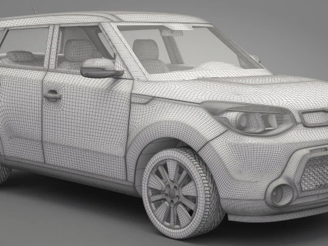 Generic Mini Car 01 3D Model