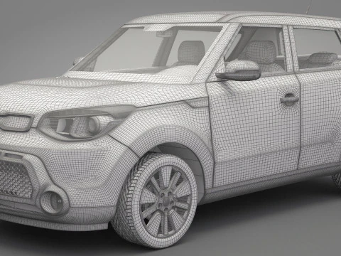 Generic Mini Car 01 3D Model