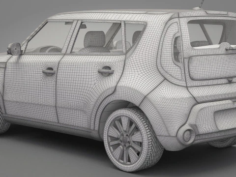 Generic Mini Car 01 3D Model