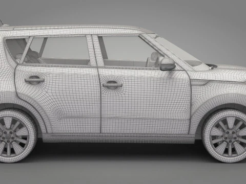 Generic Mini Car 01 3D Model
