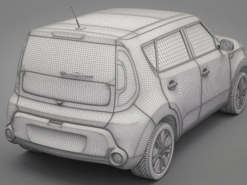 Generic Mini Car 01 3D Model