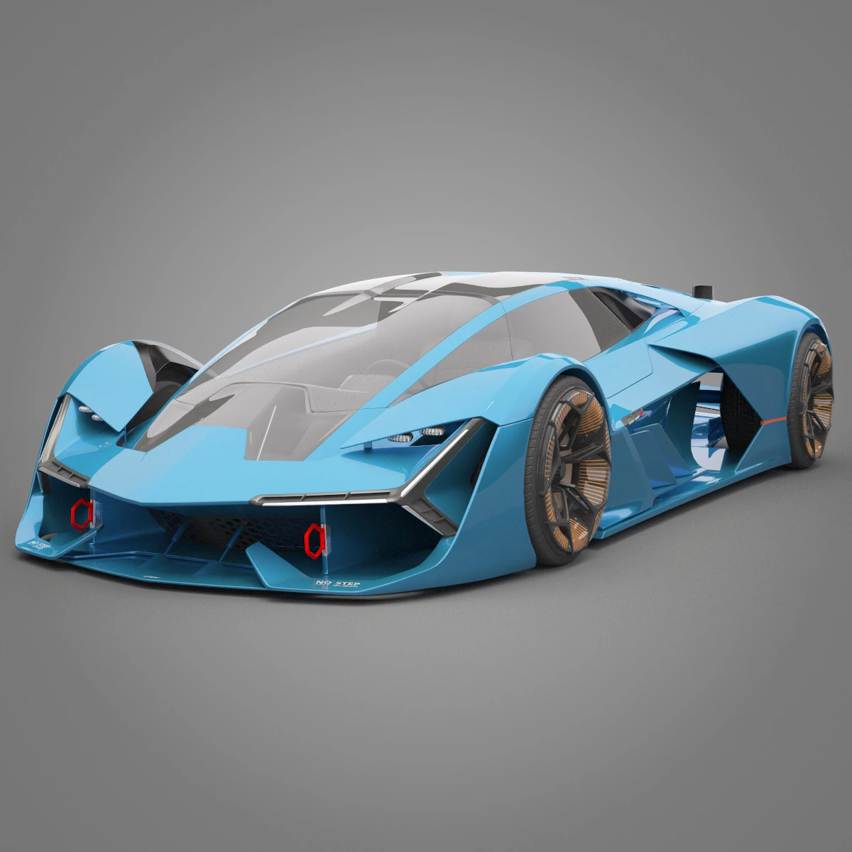 Generic Sport Car 01 3D Model .c4d .max .obj .3ds .fbx .stl .blend 