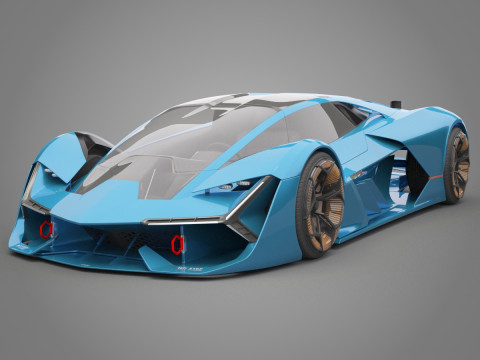 Generic Sport Car 01 3Dモデル