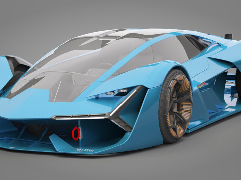 Generic Sport Car 01 3D मॉडल