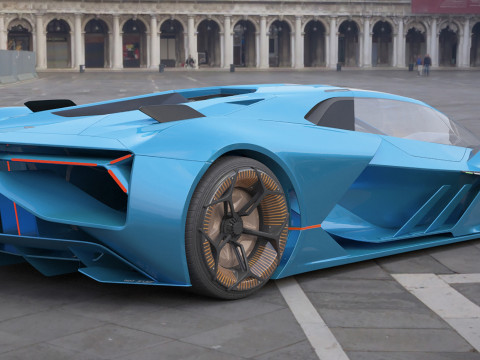 Generic Sport Car 01 3D मॉडल