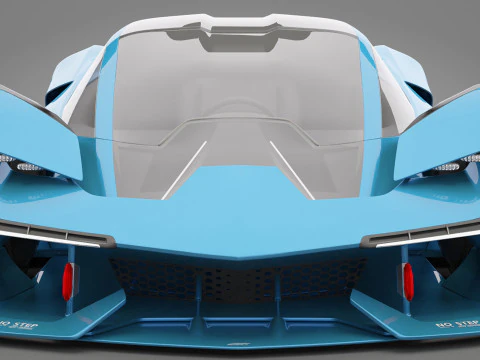 Generic Sport Car 01 3D Model