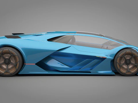 Generic Sport Car 01 3D Model