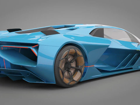 Generic Sport Car 01 3D Model