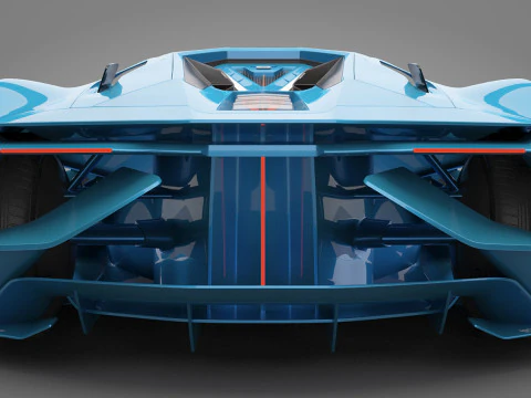 Generic Sport Car 01 3D Model