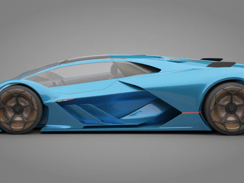 Generic Sport Car 01 3D Model