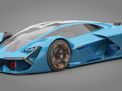 Generic Sport Car 01 3D Model