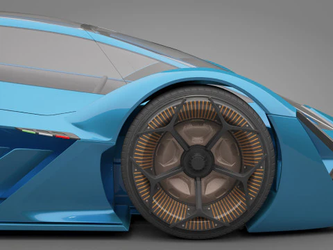 Generic Sport Car 01 3D Model