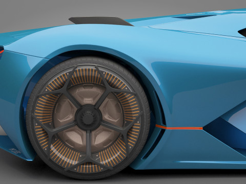 Generic Sport Car 01 3D मॉडल