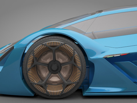Generic Sport Car 01 3D मॉडल