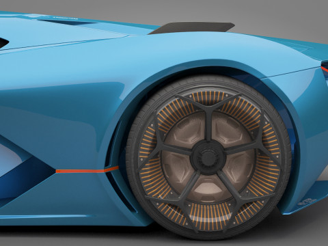 Generic Sport Car 01 3D मॉडल