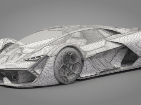 Generic Sport Car 01 3D मॉडल