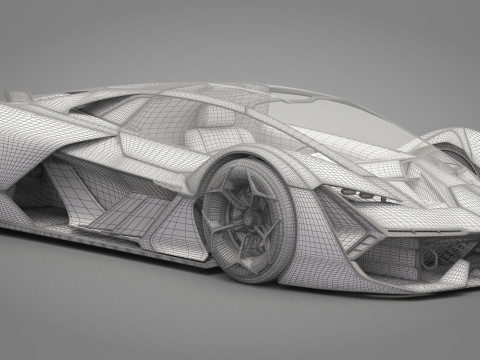 Generic Sport Car 01 3D मॉडल