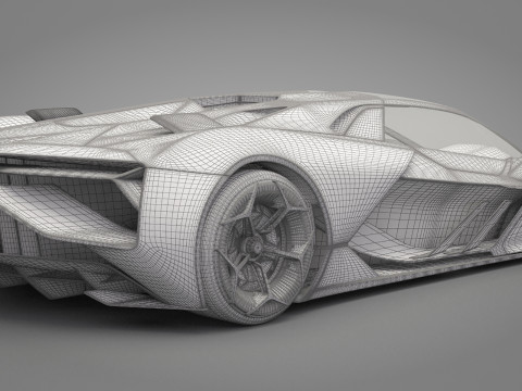 Generic Sport Car 01 3D मॉडल