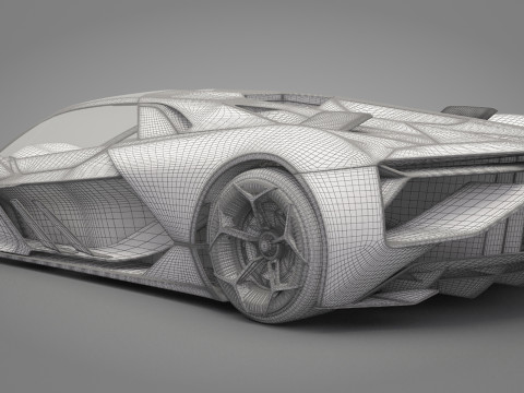 Generic Sport Car 01 3D मॉडल
