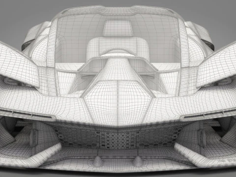 Generic Sport Car 01 3D Model